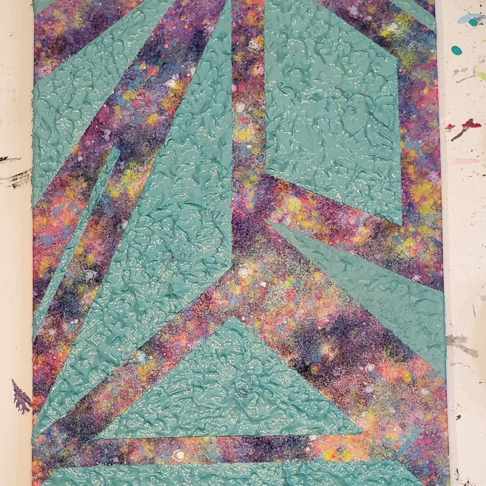 HANDCRAFTED Colorful Painting Abstract Artwork HANDPAINTED Textured Art Decor - Picture 6 of 16